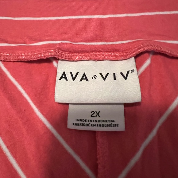 Ava + Viv coral chevron maxi skirt - Picture 3 of 4